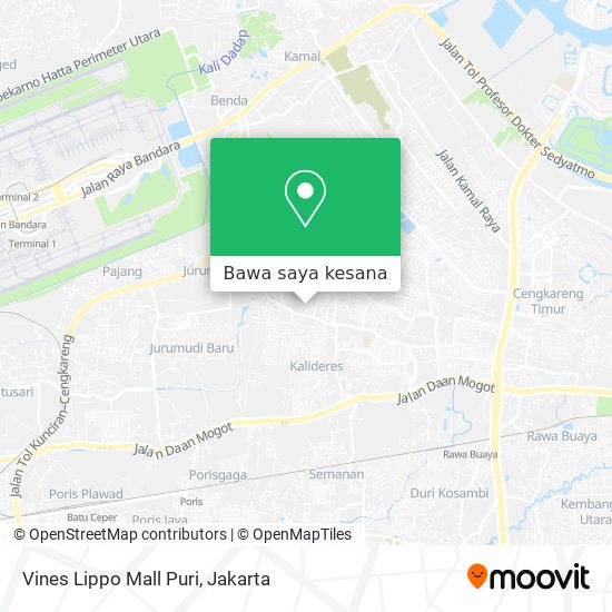 Peta Vines Lippo Mall Puri