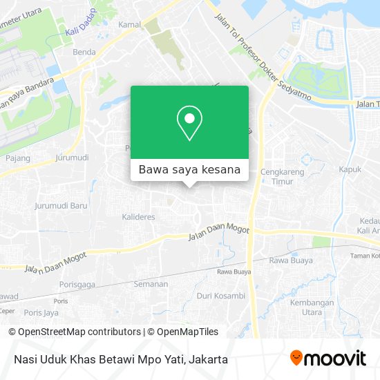 Peta Nasi Uduk Khas Betawi Mpo Yati