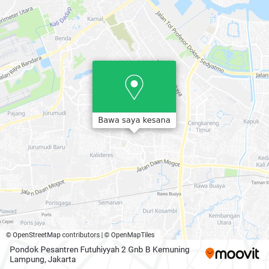 Peta Pondok Pesantren Futuhiyyah 2 Gnb B Kemuning Lampung