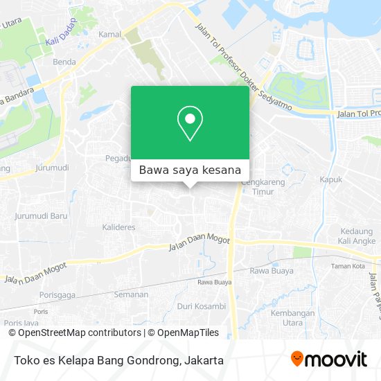 Peta Toko es Kelapa Bang Gondrong