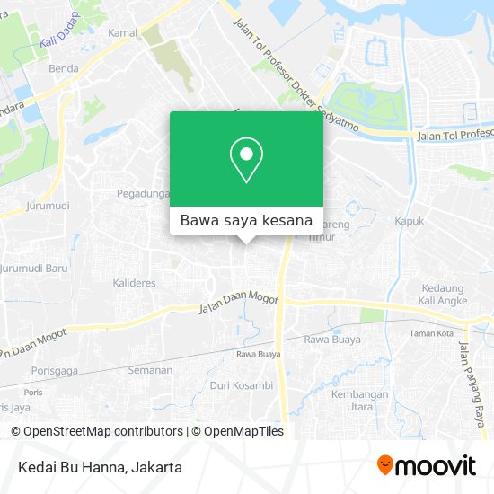 Peta Kedai Bu Hanna