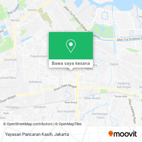 Peta Yayasan Pancaran Kasih