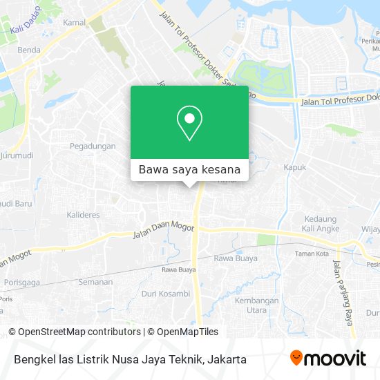 Peta Bengkel las Listrik Nusa Jaya Teknik