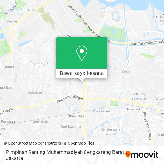 Peta Pimpinan Ranting Muhammadiyah Cengkareng Barat