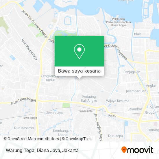 Peta Warung Tegal Diana Jaya