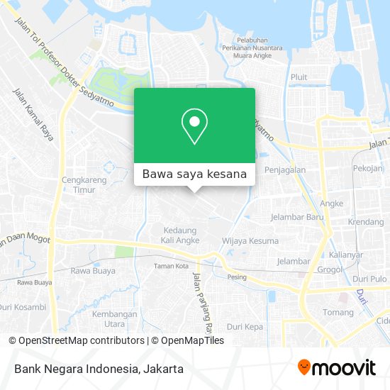 Peta Bank Negara Indonesia