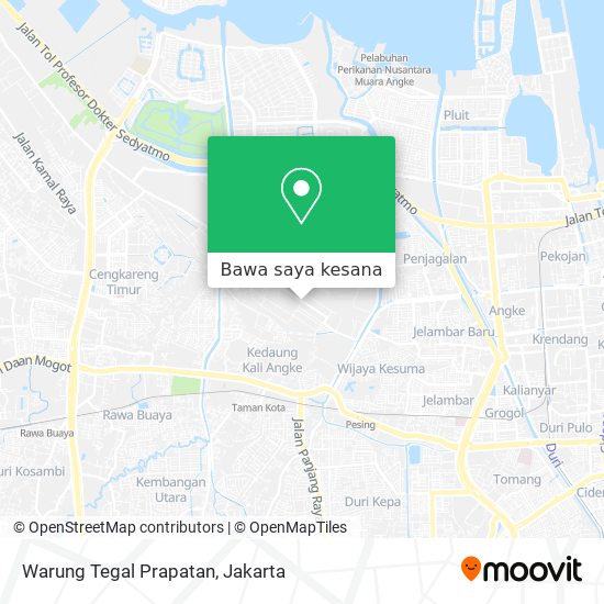 Peta Warung Tegal Prapatan