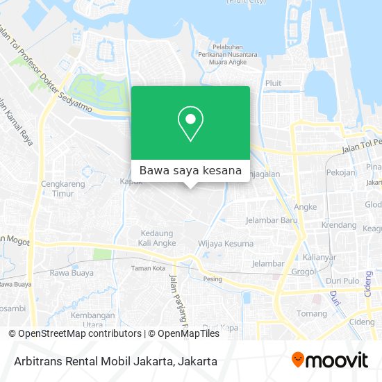 Peta Arbitrans Rental Mobil Jakarta