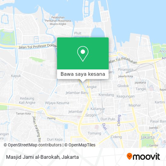 Peta Masjid Jami al-Barokah