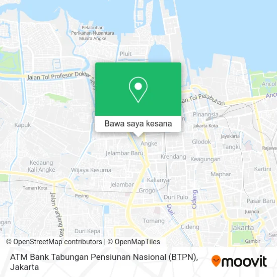 Peta ATM Bank Tabungan Pensiunan Nasional (BTPN)