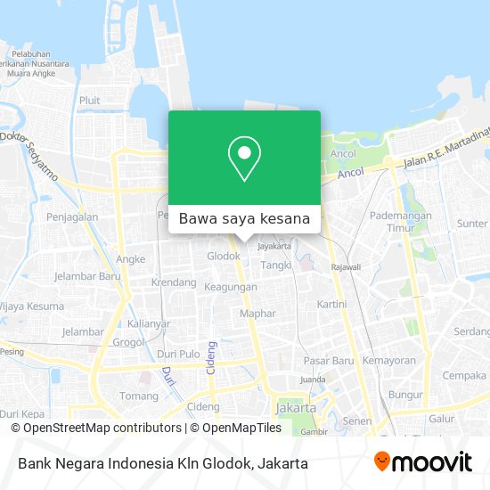 Peta Bank Negara Indonesia Kln Glodok