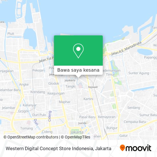 Peta Western Digital Concept Store Indonesia