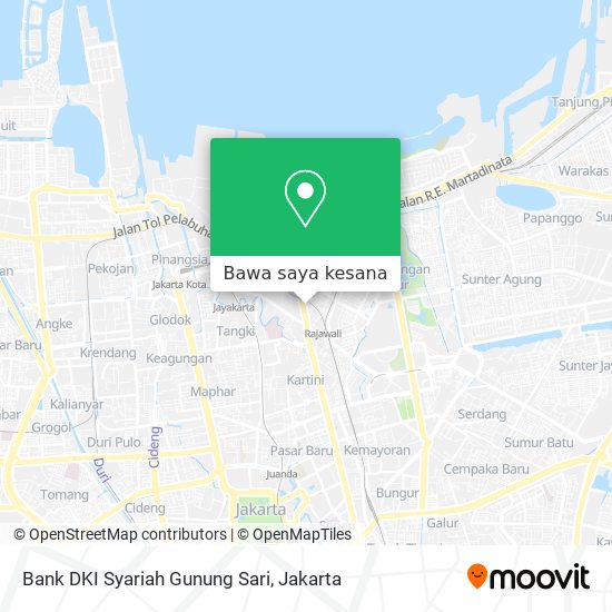 Peta Bank DKI Syariah Gunung Sari