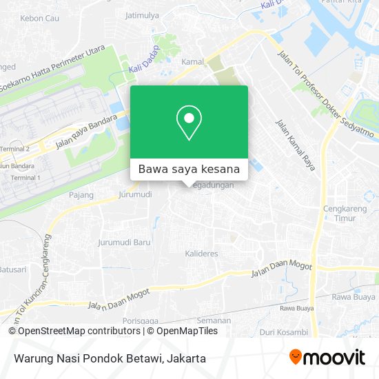 Peta Warung Nasi Pondok Betawi