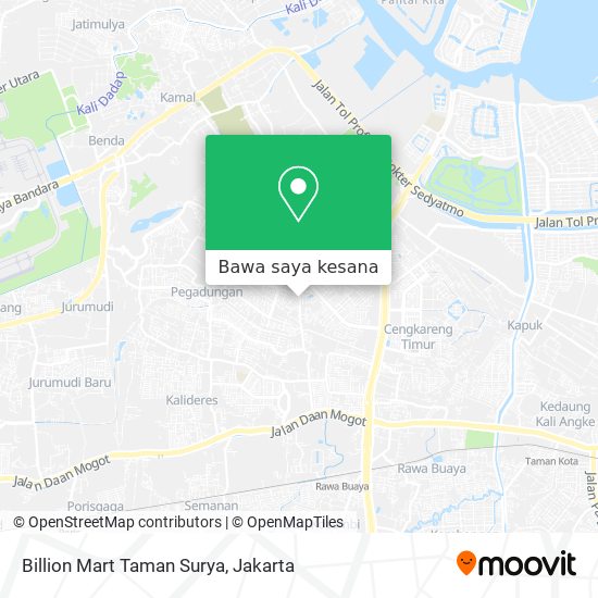 Peta Billion Mart Taman Surya