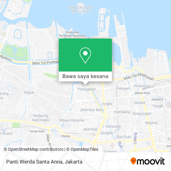 Peta Panti Werda Santa Anna