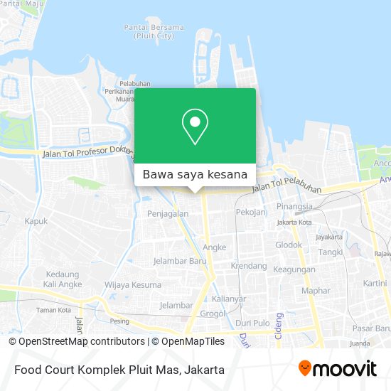 Peta Food Court Komplek Pluit Mas