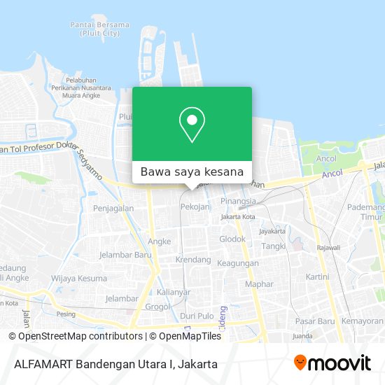 Peta ALFAMART Bandengan Utara I