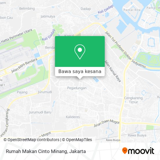 Peta Rumah Makan Cinto Minang