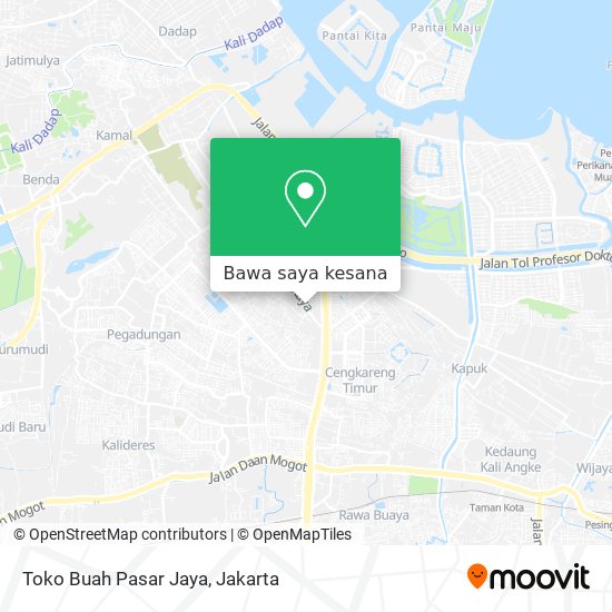 Peta Toko Buah Pasar Jaya