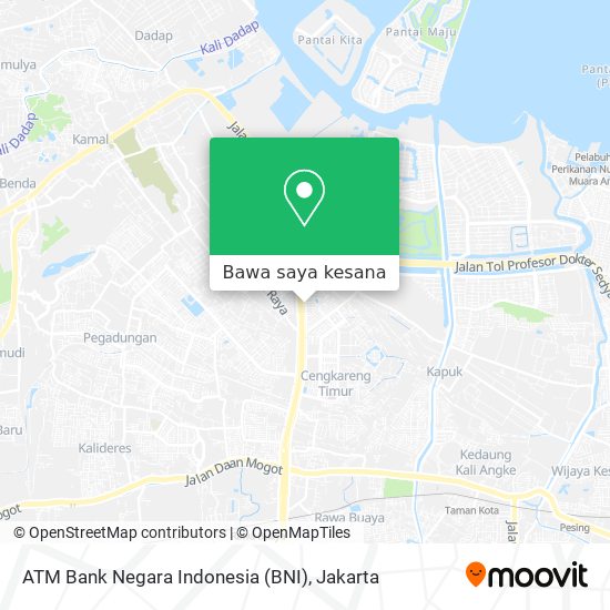 Peta ATM Bank Negara Indonesia (BNI)