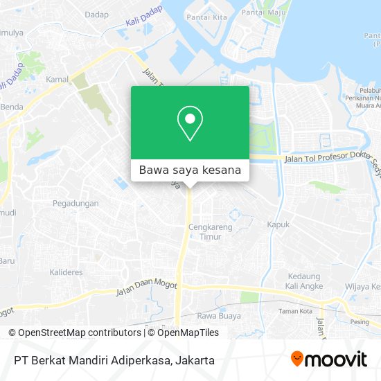 Peta PT Berkat Mandiri Adiperkasa