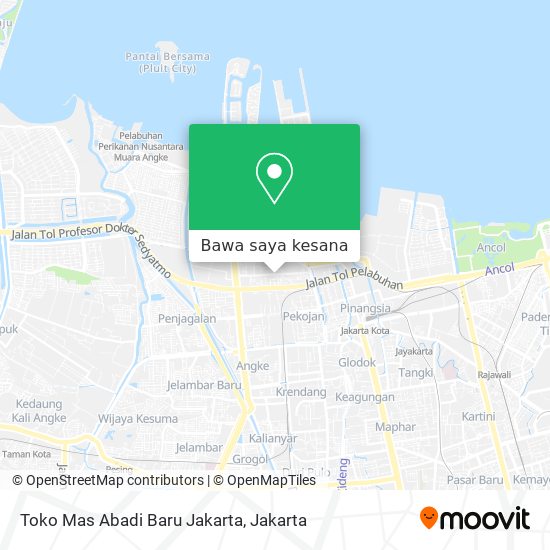 Peta Toko Mas Abadi Baru Jakarta