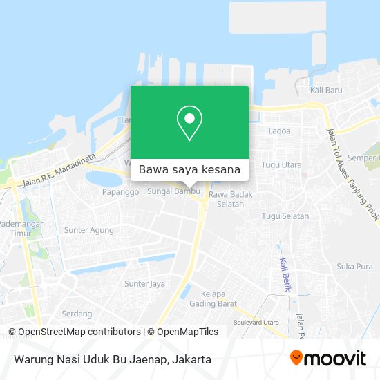 Peta Warung Nasi Uduk Bu Jaenap