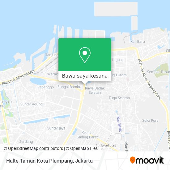 Peta Halte Taman Kota Plumpang