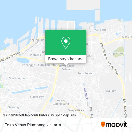 Peta Toko Venus Plumpang