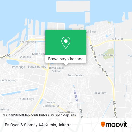 Peta Es Oyen & Siomay AA Kumis