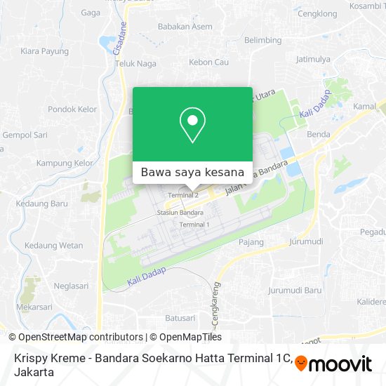 Peta Krispy Kreme - Bandara Soekarno Hatta Terminal 1C