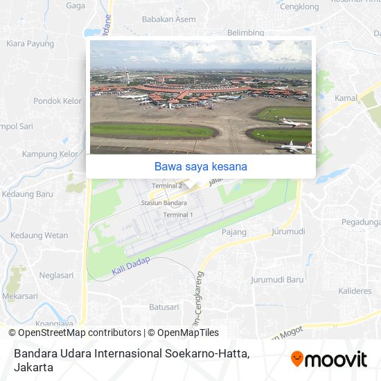 Peta Bandara Udara Internasional Soekarno-Hatta