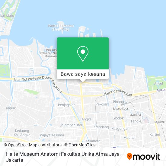 Peta Halte Museum Anatomi Fakultas Unika Atma Jaya