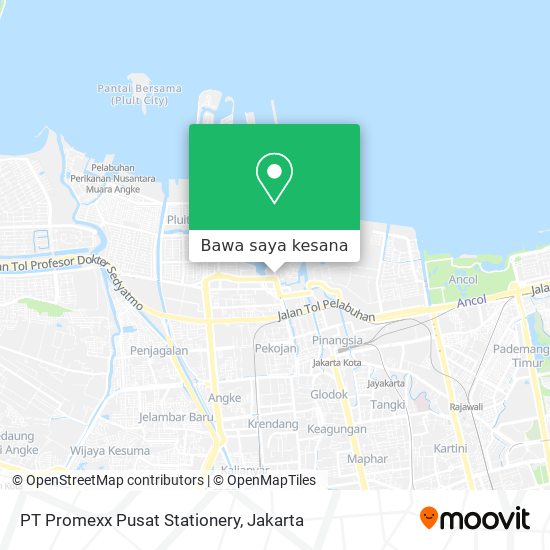 Peta PT Promexx Pusat Stationery