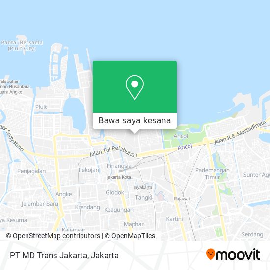 Peta PT MD Trans Jakarta