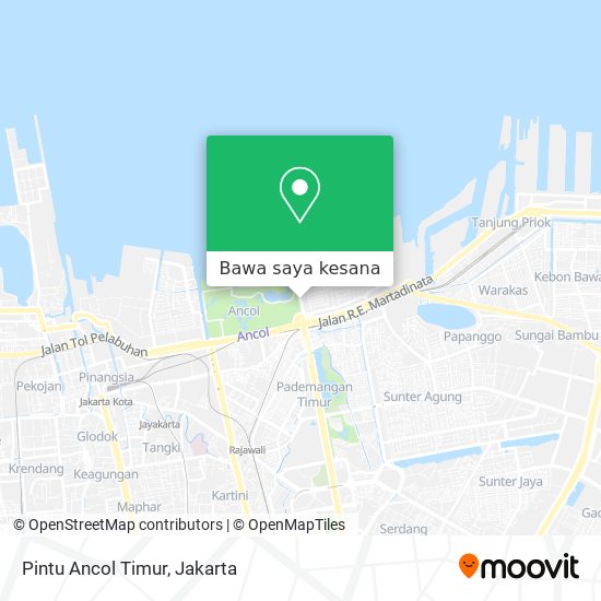 Peta Pintu Ancol Timur