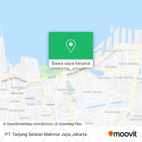 Peta PT. Tanjung Selatan Makmur Jaya