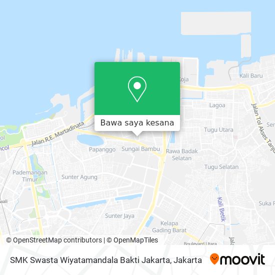 Peta SMK Swasta Wiyatamandala Bakti Jakarta