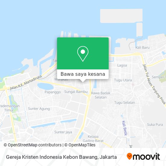 Peta Gereja Kristen Indonesia Kebon Bawang