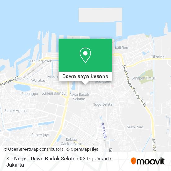 Peta SD Negeri Rawa Badak Selatan 03 Pg Jakarta
