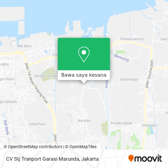 Peta CV Stj Tranport Garasi Marunda