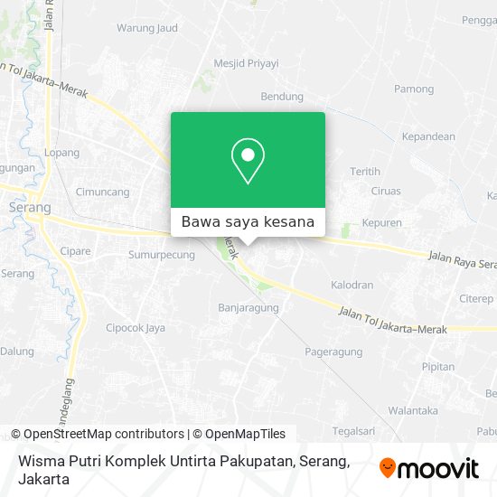 Peta Wisma Putri Komplek Untirta Pakupatan, Serang