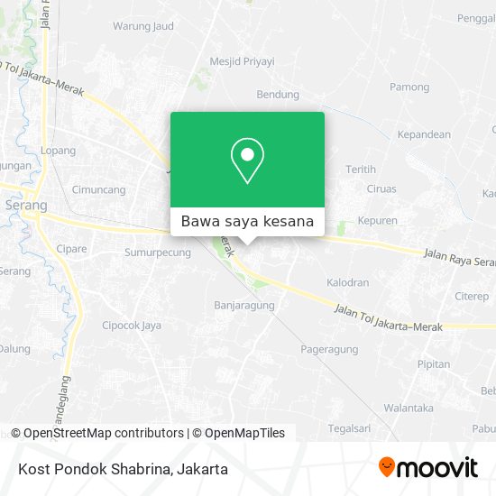 Peta Kost Pondok Shabrina