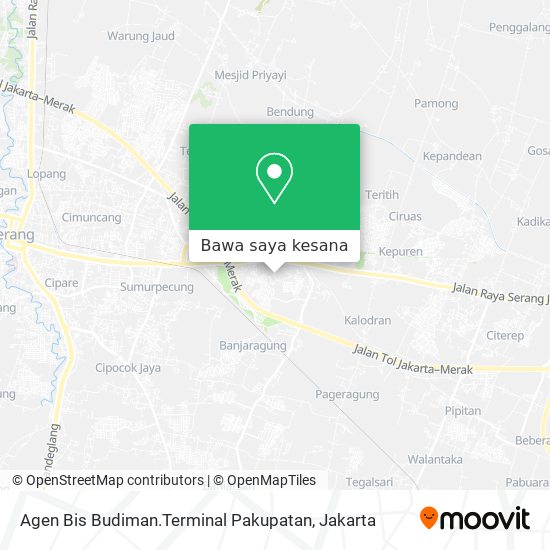Peta Agen Bis Budiman.Terminal Pakupatan