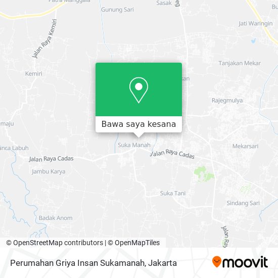 Peta Perumahan Griya Insan Sukamanah