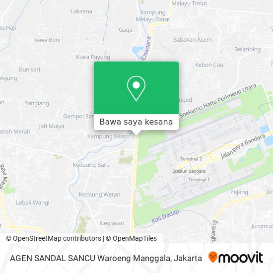 Peta AGEN SANDAL SANCU Waroeng Manggala