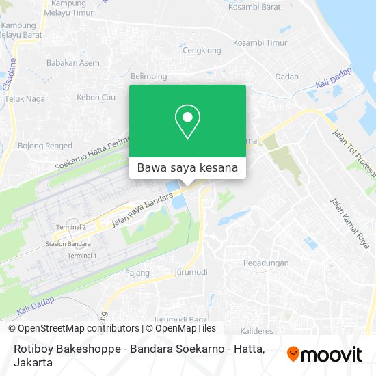 Peta Rotiboy Bakeshoppe - Bandara Soekarno - Hatta