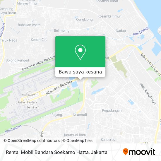 Peta Rental Mobil Bandara Soekarno Hatta