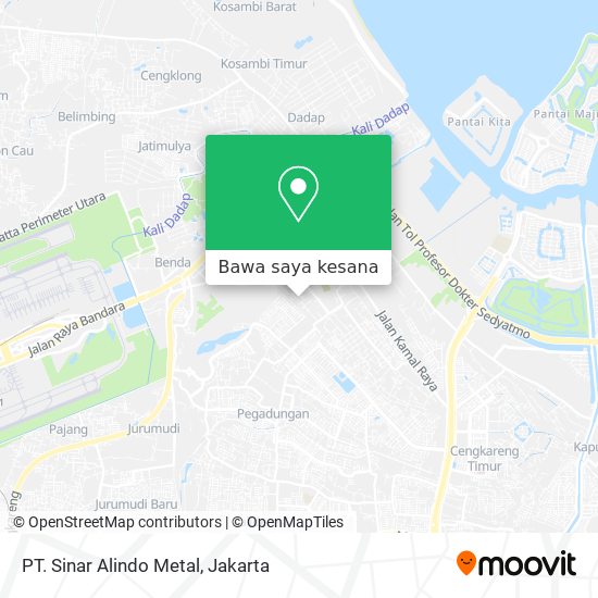 Peta PT. Sinar Alindo Metal